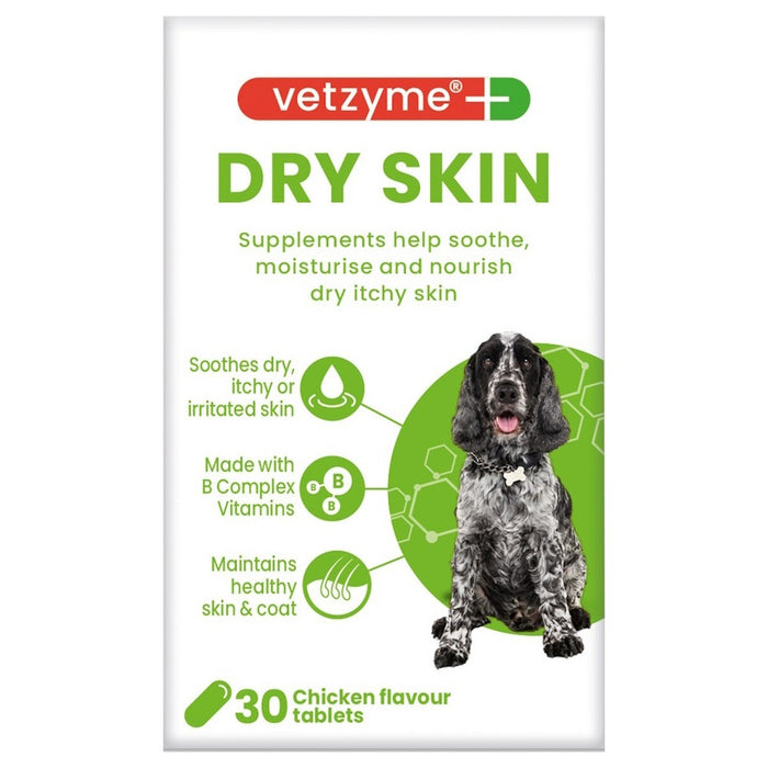 Vetzyme Dry Skin - papildas esant sausai odai (30tabl.)
