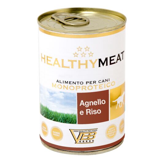 Healthymeat Agnello con Riso ( su ėriena ir ryžiais ) paštetas šunims 400g