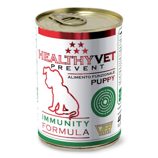 Healthyvet Prevent Immunity paštetas šuniukams 400g