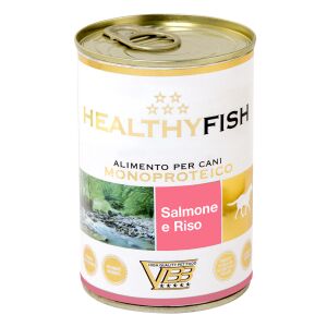 Healthyfish Salmone e Riso ( su lašiša ir ryžiais) paštetas šunims 400g