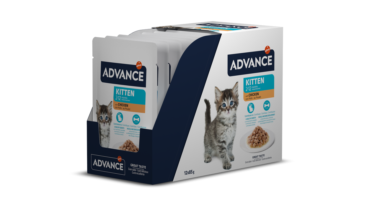 Advance Wet Kitten Chicken 85G*12vnt