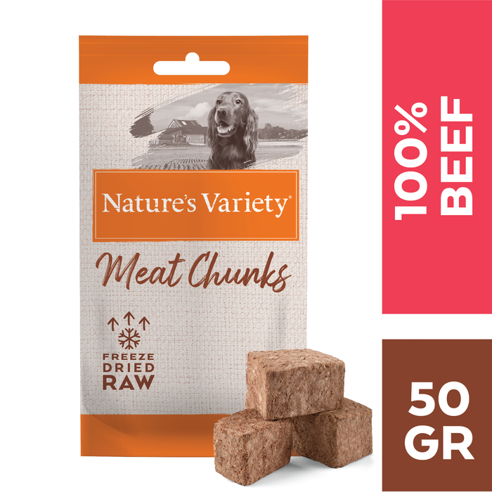 NV FREEZE DRIED Meat Chunks (jautiena) 50 g