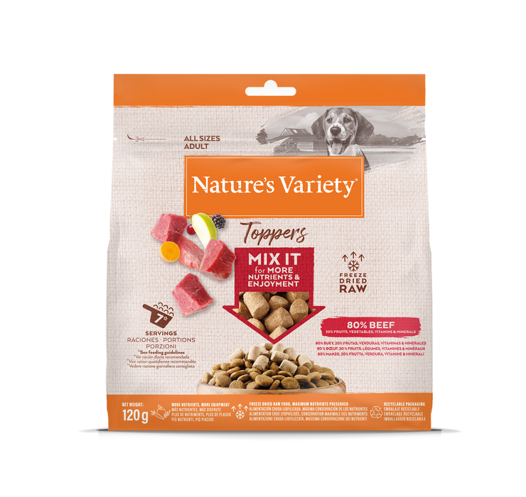 NV FREEZE DRIED Toppers (jautiena) 120 g