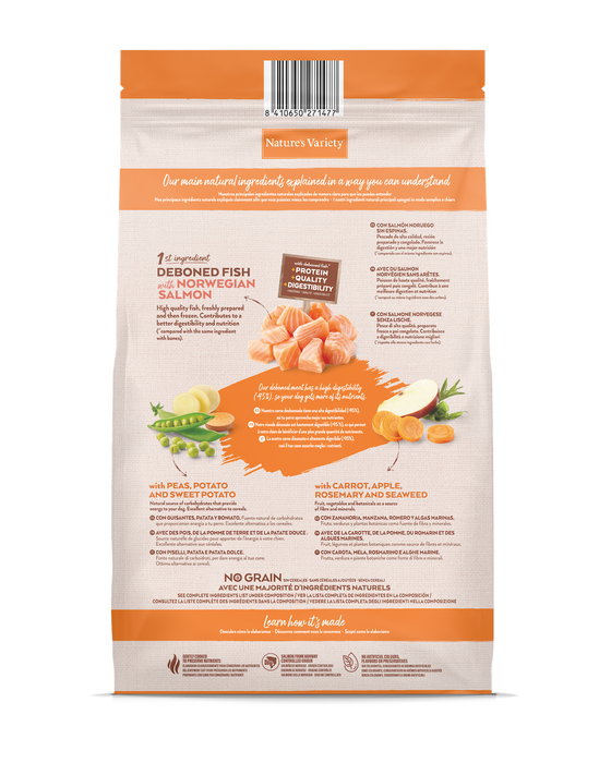 Nature's Variety No Grain Med/Max Adult (lašiša) 10KG