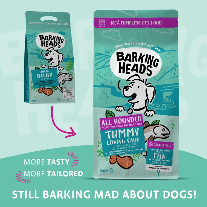 BARKING HEADS Tummy Lovin Care Fish šunims su žuvimi