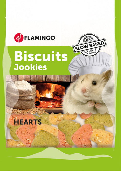Sausainiai širdelės graužikams „Snacks Jookies“   100 g