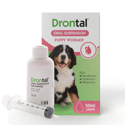 Drontal Puppy, 50ml Geriamoji Suspensija nuo Kirminų šuniukams
