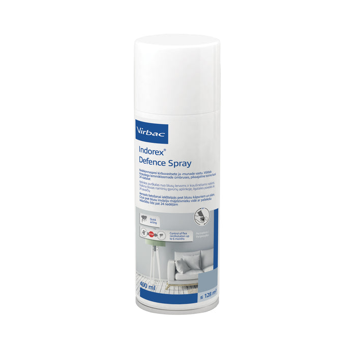 Virbac Indorex Defence Spray- insekticidinis purškalas blusoms patalpose naikinti , 400 ml