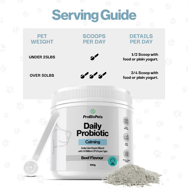 OURDOGSLIFE Super Probiotic Calming 100g milteliai