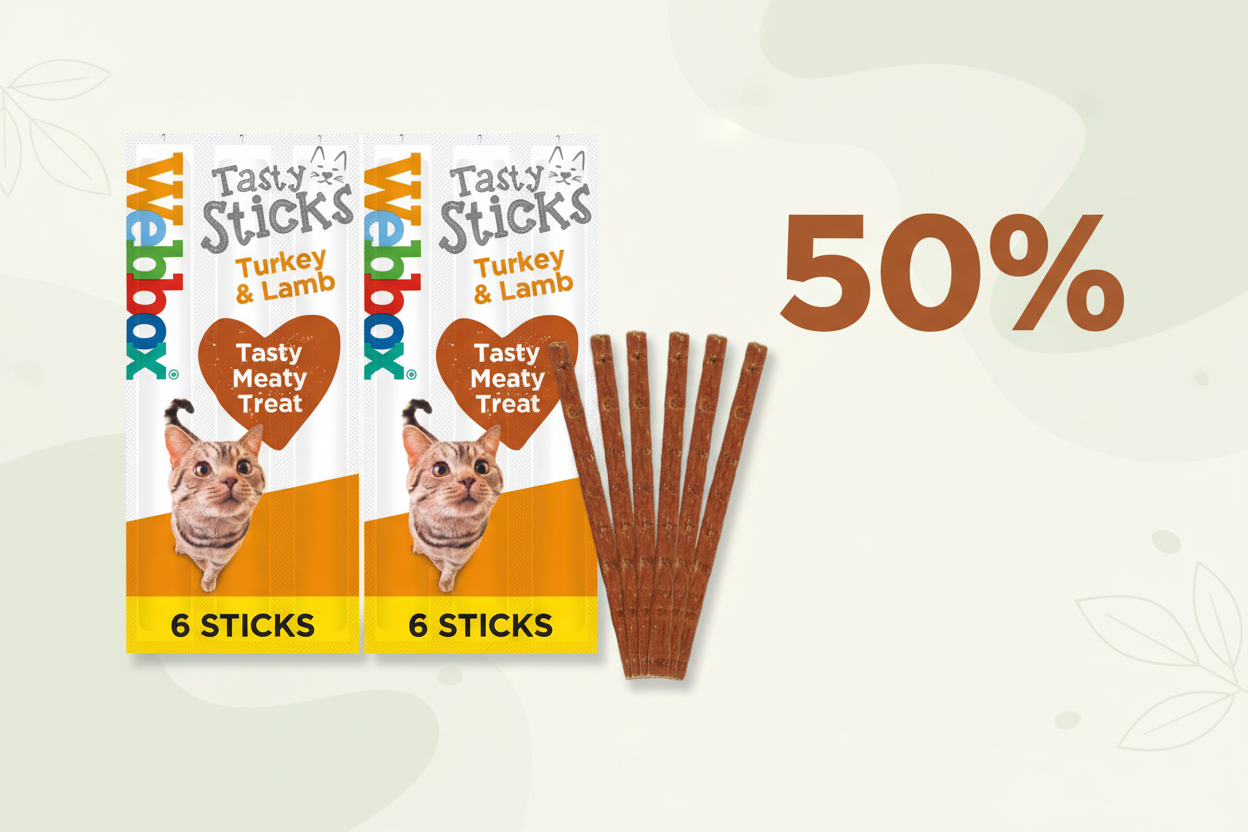 50% akcijos banneris su šviesesniu fonu