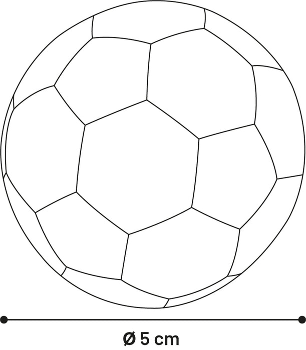 Futbolo kamuoliukas 5cm lateksinis