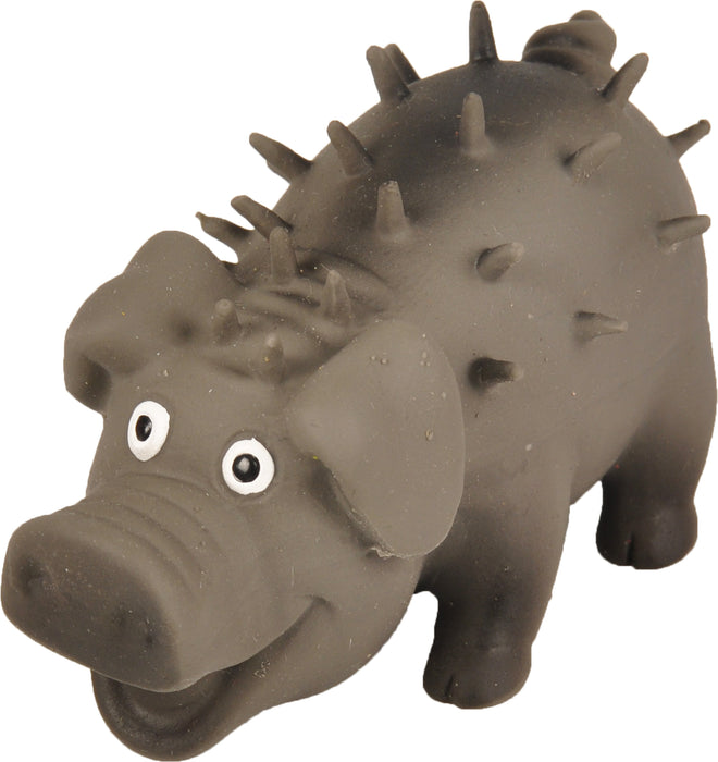 Žaislas lateksinė dygliuota kiaulė 10 cm