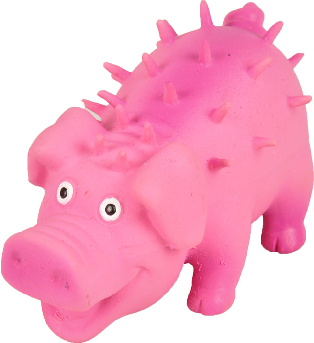 Žaislas lateksinė dygliuota kiaulė 10 cm