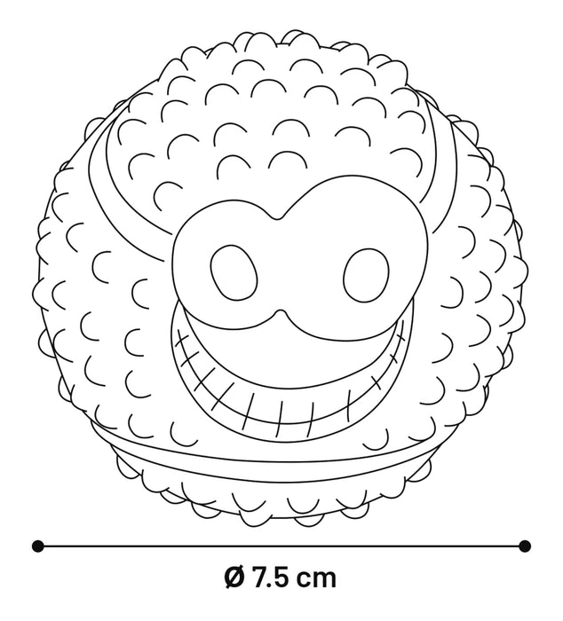 Žaislas - kamuolys spuoguotas, su šypsena