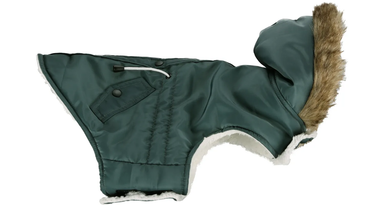 Paltukas - liemenė šunims KIMO su kapišonu, žalias
