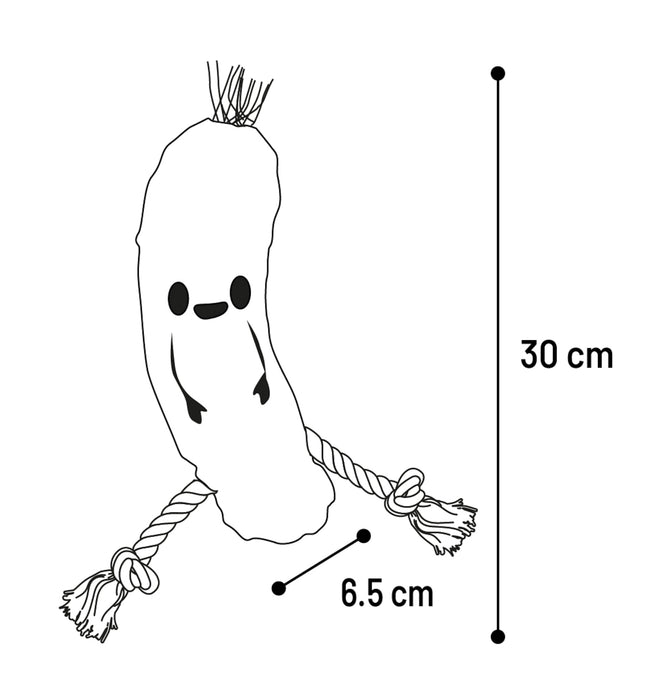 Žaislas Bubto Marinuotas agurkas su virve Žalias