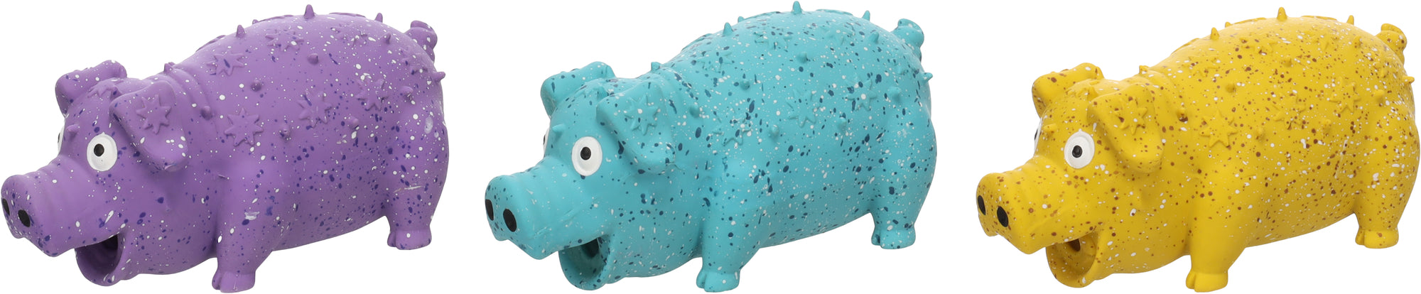 Žaislas kiaulė taškuota įvairių spalvų