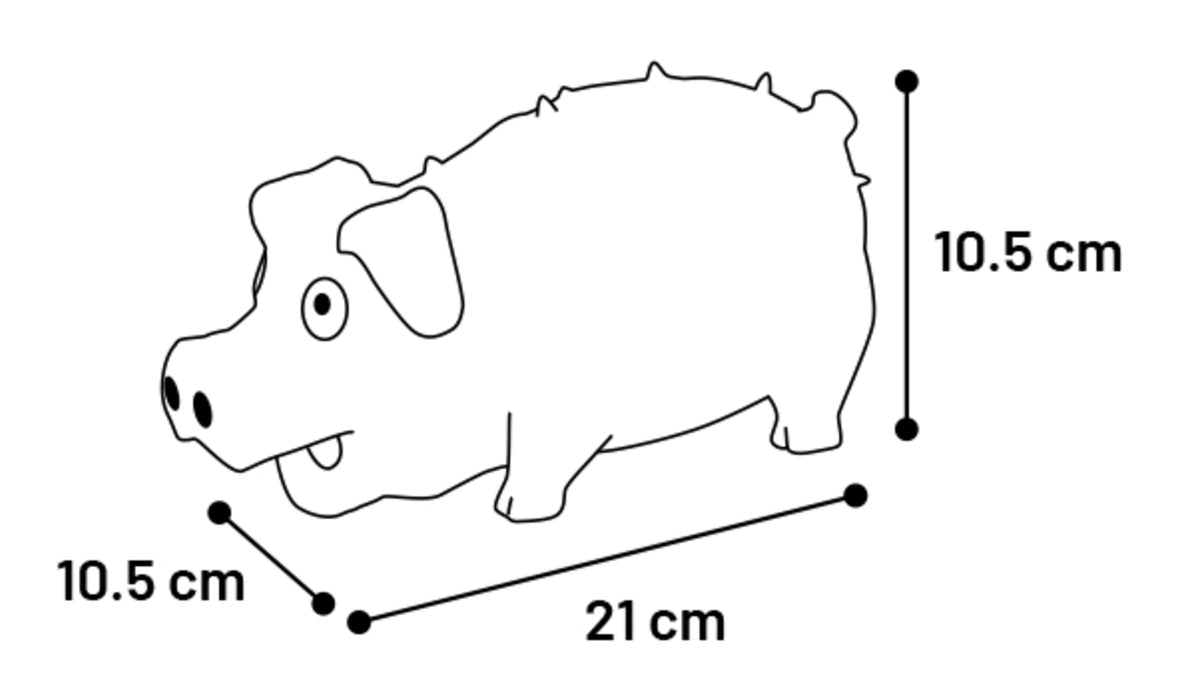 Žaislas kiaulė taškuota įvairių spalvų