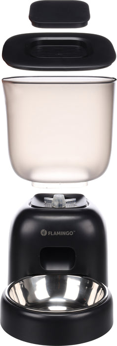 Automatinė išmanioji šėrykla su laikmačiu ir šunims ir katėms -  juoda, 3 L