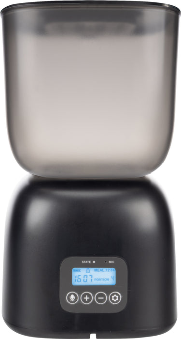 Automatinė išmanioji šėrykla su laikmačiu ir šunims ir katėms -  juoda, 3 L