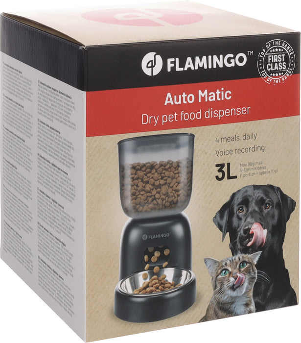 Automatinė išmanioji šėrykla su laikmačiu ir šunims ir katėms -  juoda, 3 L