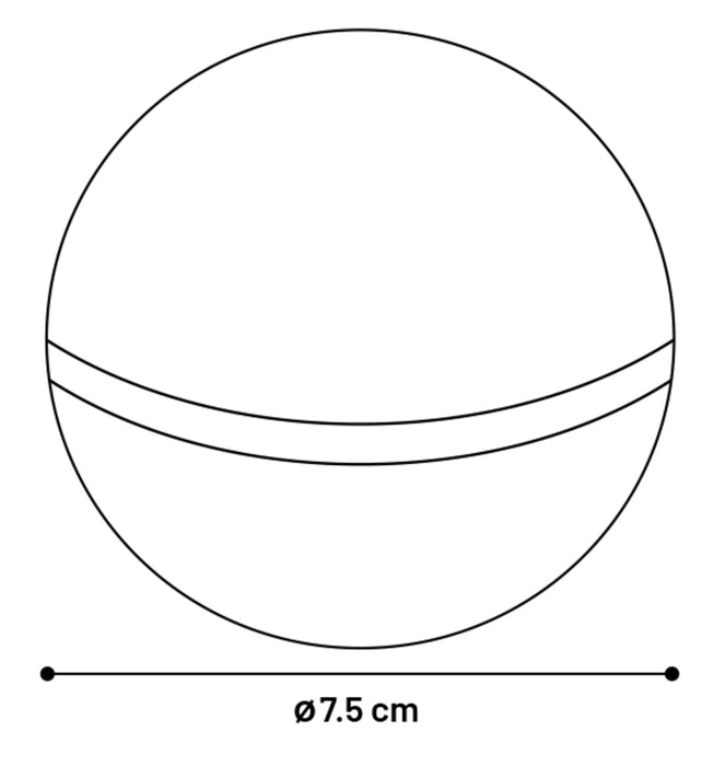 Žaislas  TEGRO kamuoliukas žalias, 7,5 cm
