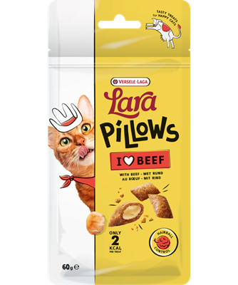 Lara Pillows pagalvėlės su jautiena katėms (hairball control) 60g