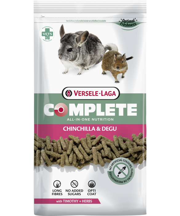 Chinchilla & Degu Complete granuliuotas pašaras šinšiloms ir degu 500g