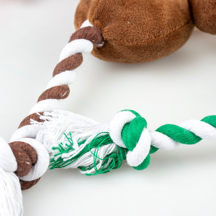 Kalėdinis pliušinis žaislas su virve
