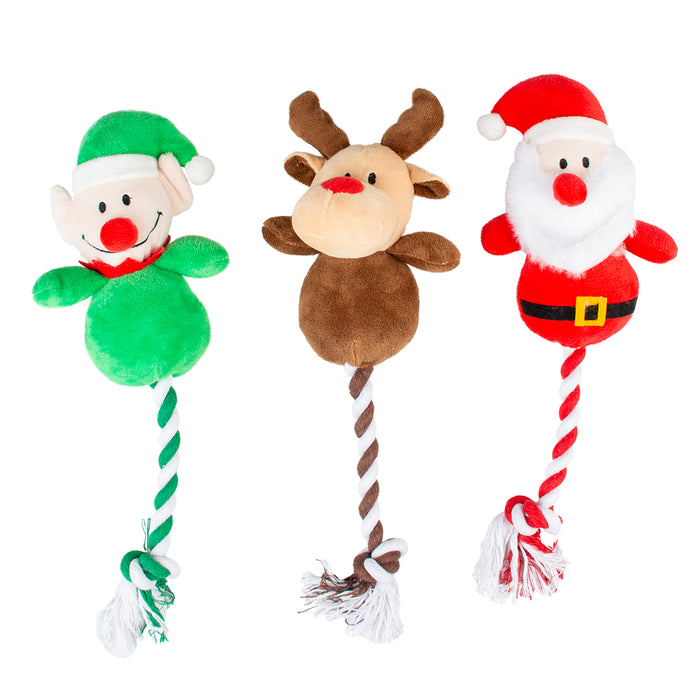 Kalėdinis pliušinis žaislas su virve