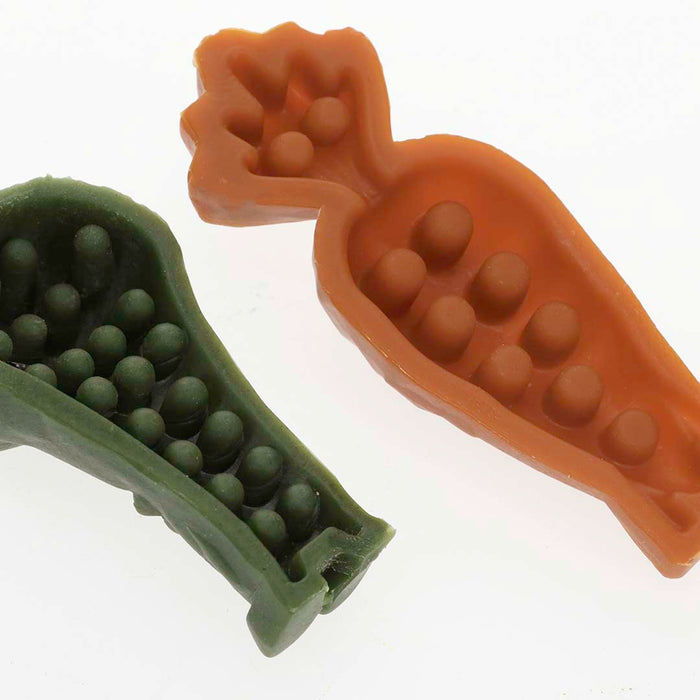 Garden Bites minkšti užkandžiai senjorams su daržovėmis, įvairiaspalviai