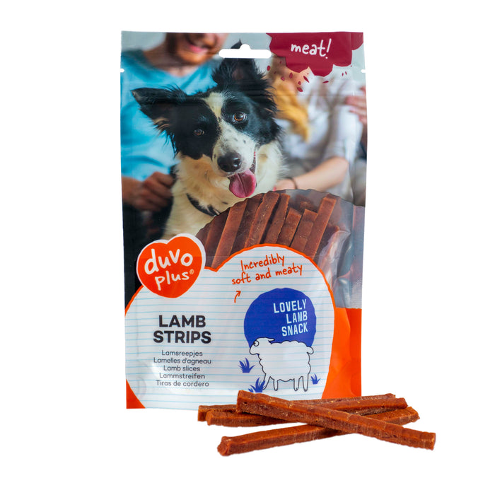 Skanėstai Duvo+ Lamb Strips, Ėrienos Juostelės 80g