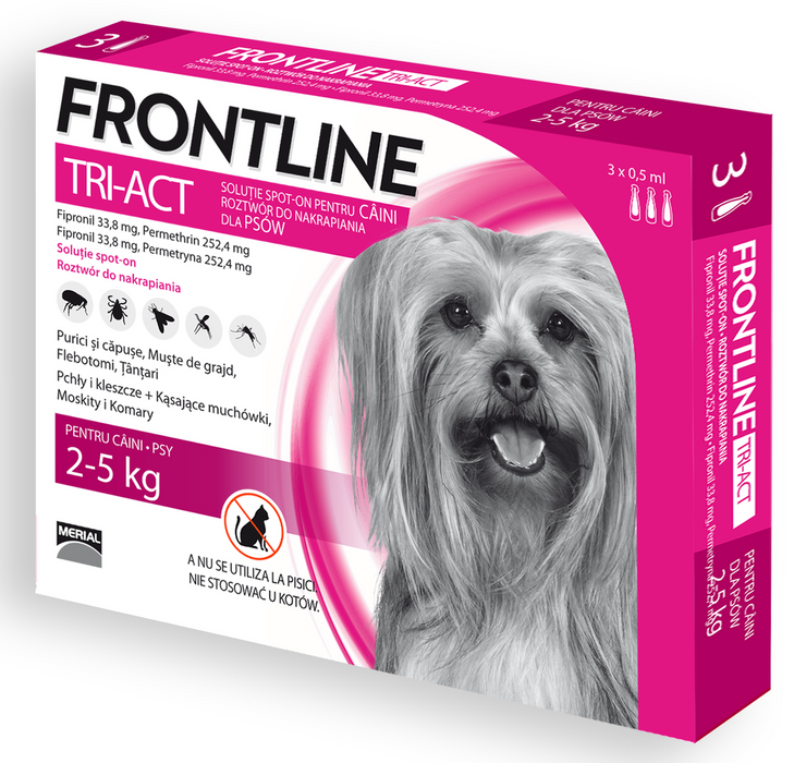 FRONTLINE TRI-ACT užlašinamasis tirpalas 20-40kg šunims N3