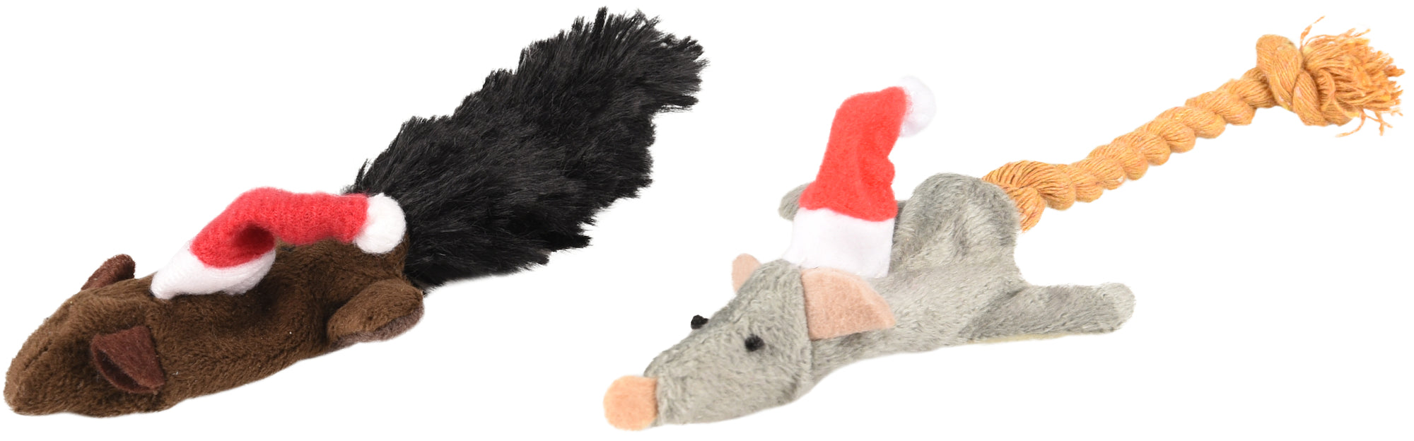 Kalėdinis žaislinis pelytės formos žaislas katėms N2