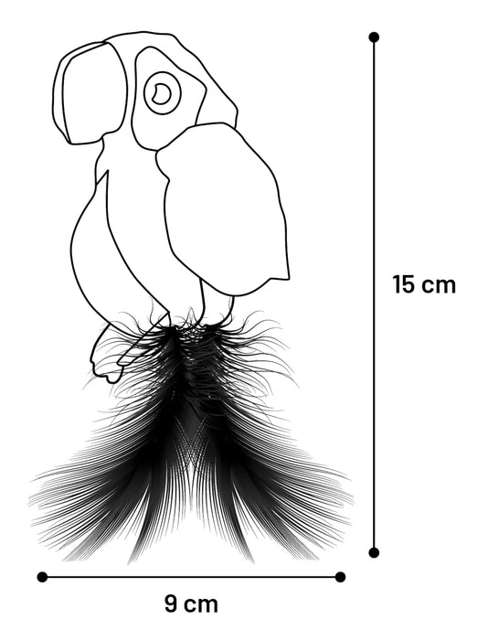 Žaislas katei -   Zingo papūga raudona