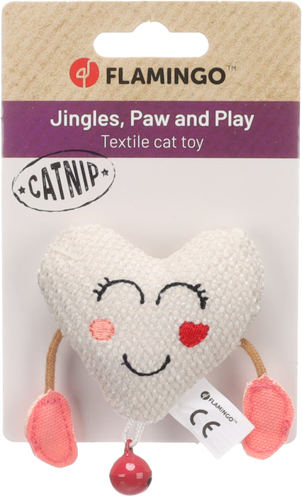 Žaislai širdelė su skambučiu katėms