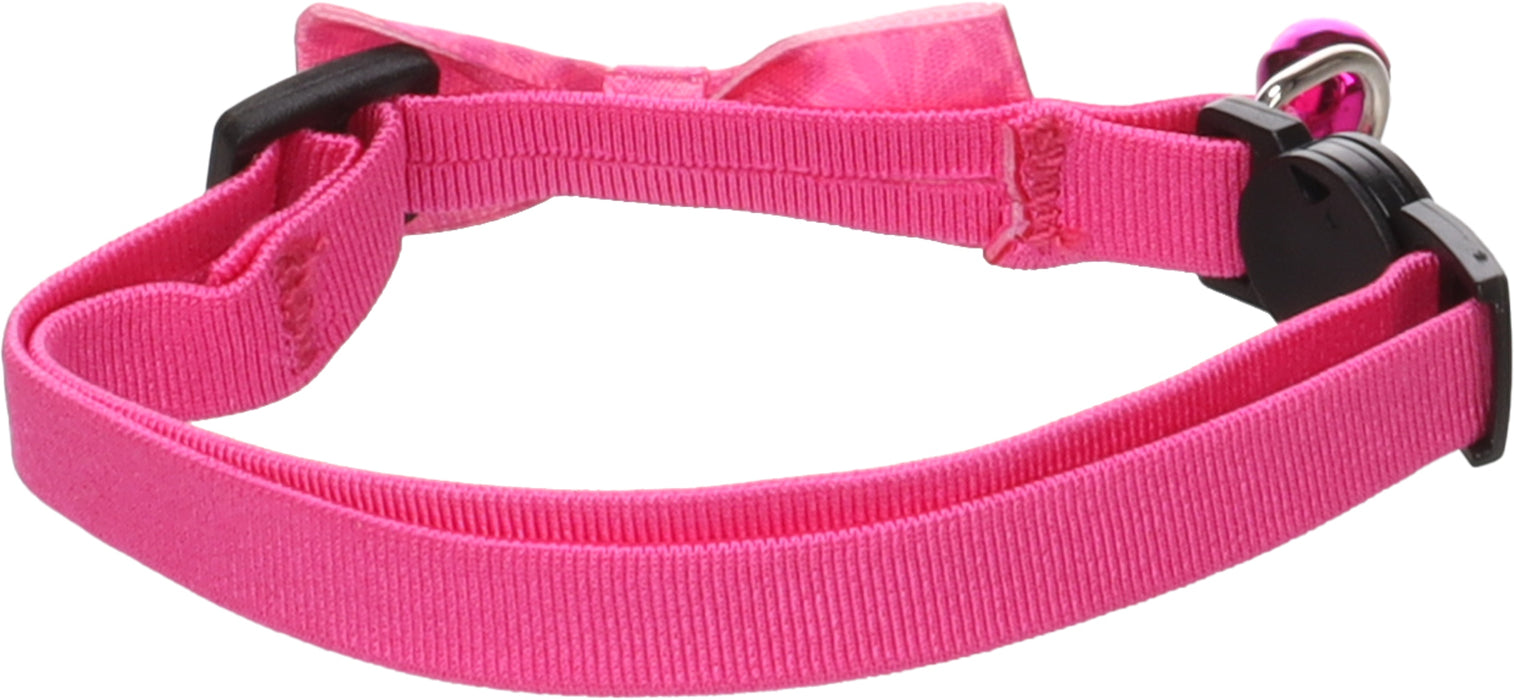 Antkaklis katei su skambučiu, rožinis