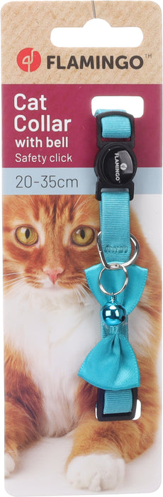 Antkaklis  katei su skambučiu, turkio spalvos