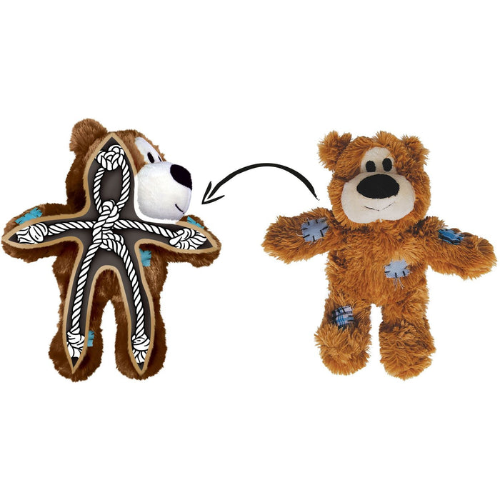 Žaislas šuniui KONG® „Wild Knots Bears“, 18 cm