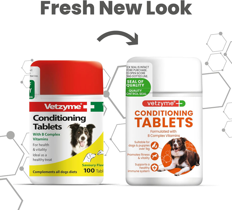 Vetzyme Conditioning Tablets - papildas šunims