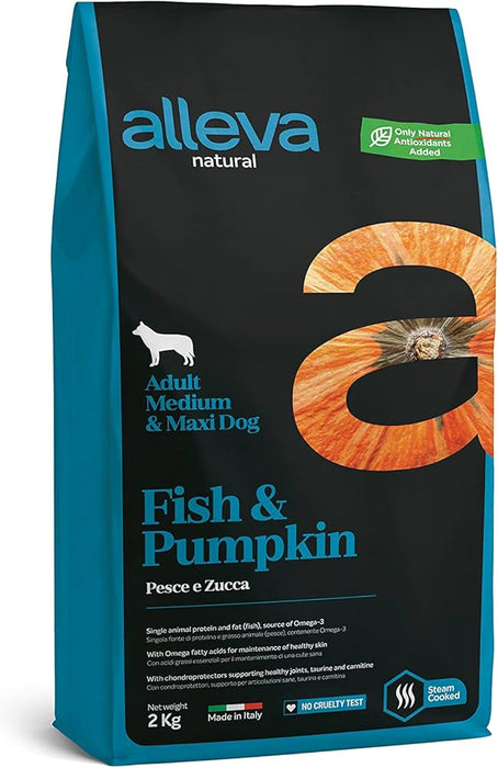 Alleva Natural Dog Adult Ocean fish & Pumpkin medium/maxi