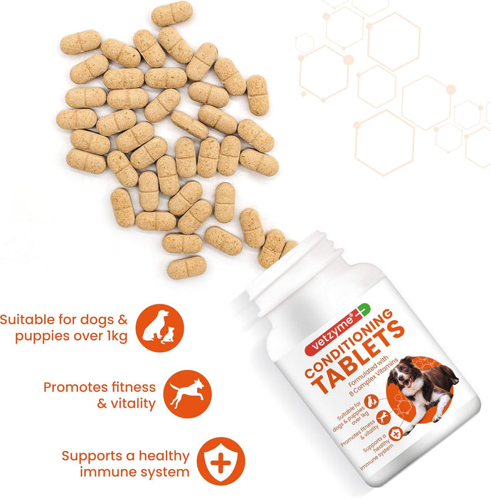 Vetzyme Conditioning Tablets - papildas šunims