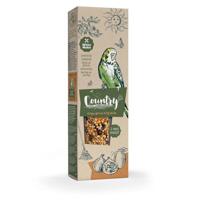 COUNTRY Pauze gardėsis banguotosioms papūgėlėms su abrikosai ir datulės 60g,  N2