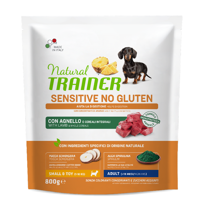 Natural Trainer Dog Sensitive No Gluten Lamb,  ėriena