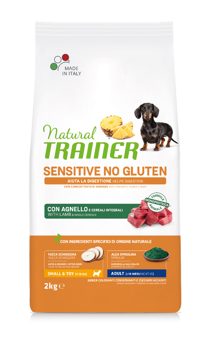 Natural Trainer Dog Sensitive No Gluten Lamb,  ėriena