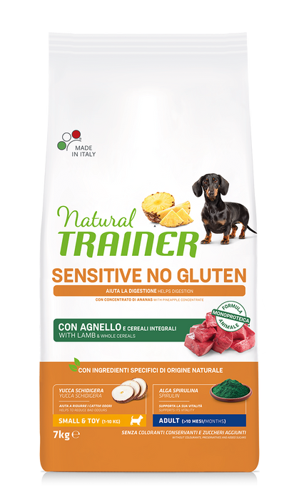 Natural Trainer Dog Sensitive No Gluten Lamb,  ėriena