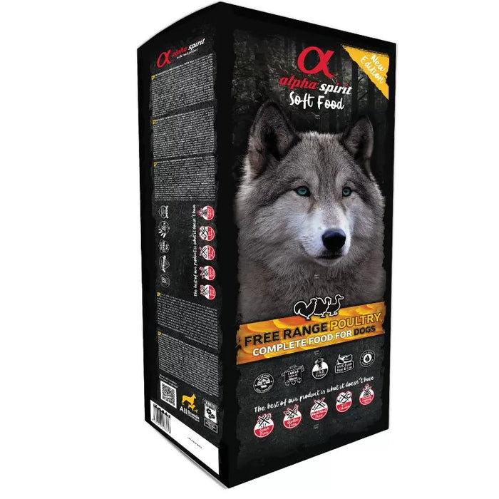 ALPHA SPIRIT POULTRY Drėgnas Paukštienos Pašaras Šunims 9kg