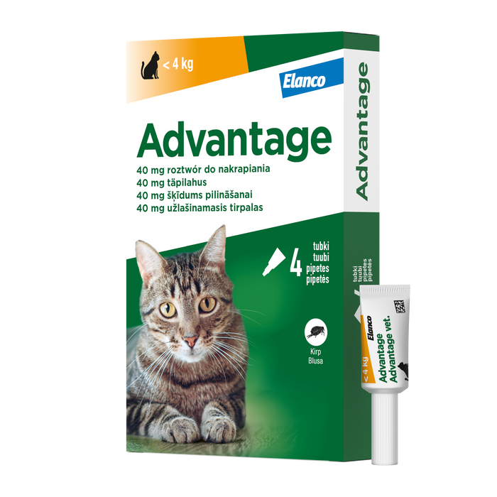 Advantage 40 iki 4kg katėms N4