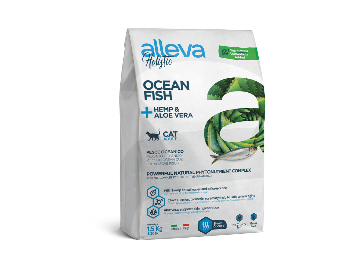 Alleva Holistic Ocean Fish + Hemp & Alove Vera | Adult Cat — Fitoveta