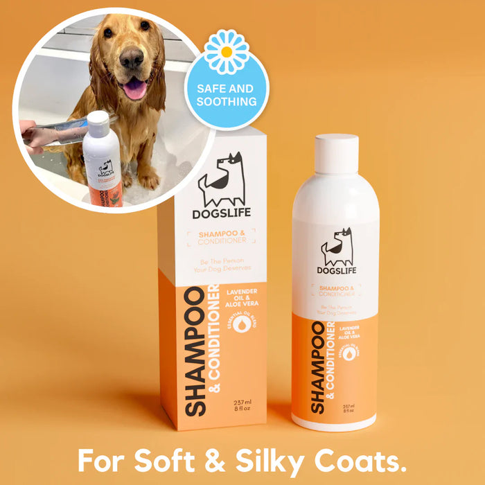 OURDOGSLIFE 2 in 1 - šampūnas ir kondicionierius šunims, 237 ml